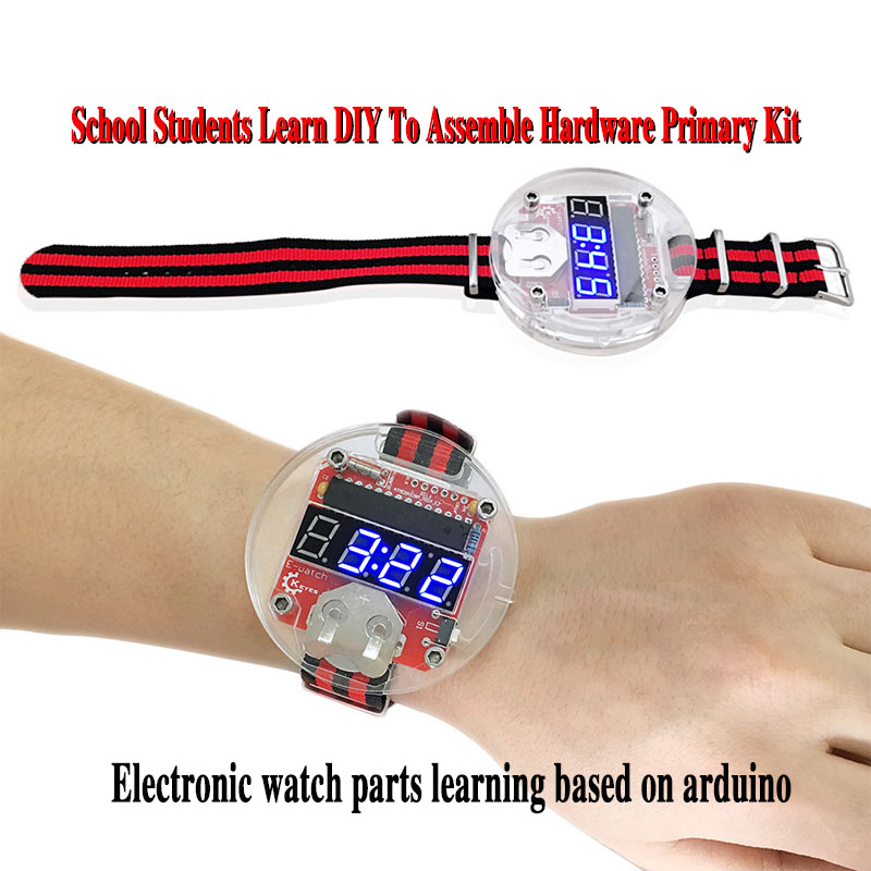 Diy Electronics Learning Kit - 단일 칩 LED 키트 시계, DIY