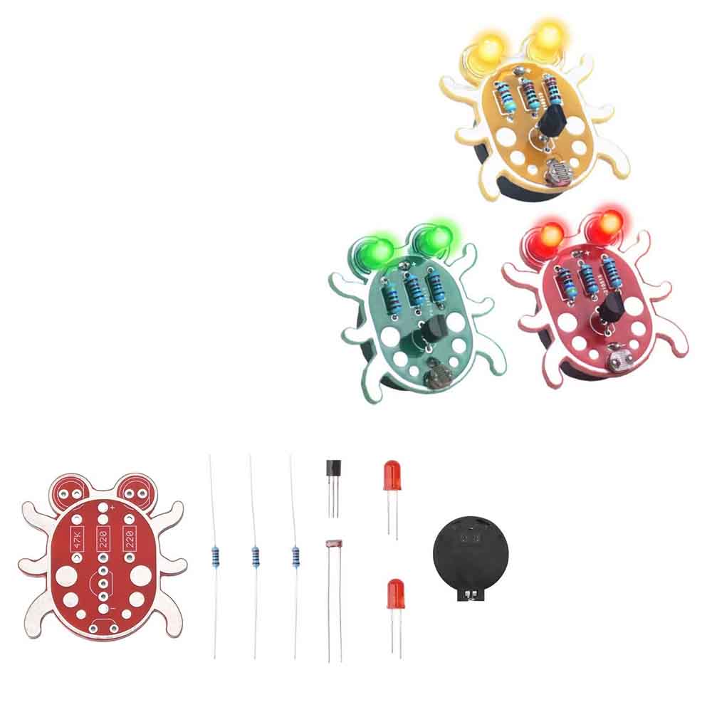 Diy Electronics Learning Kit - LED 전자 DIY 납땜 키트, 딱정벌레