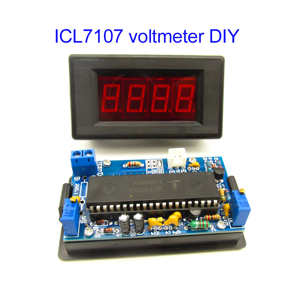 Diy Wearable Electronics - ICL7107 전압계 DIY 키트 부품 DC