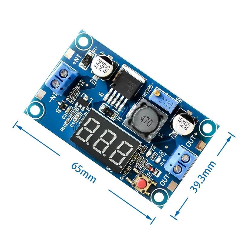 Diy In Electronics - LM2596 전원 공급 모듈 디스플레이 포함