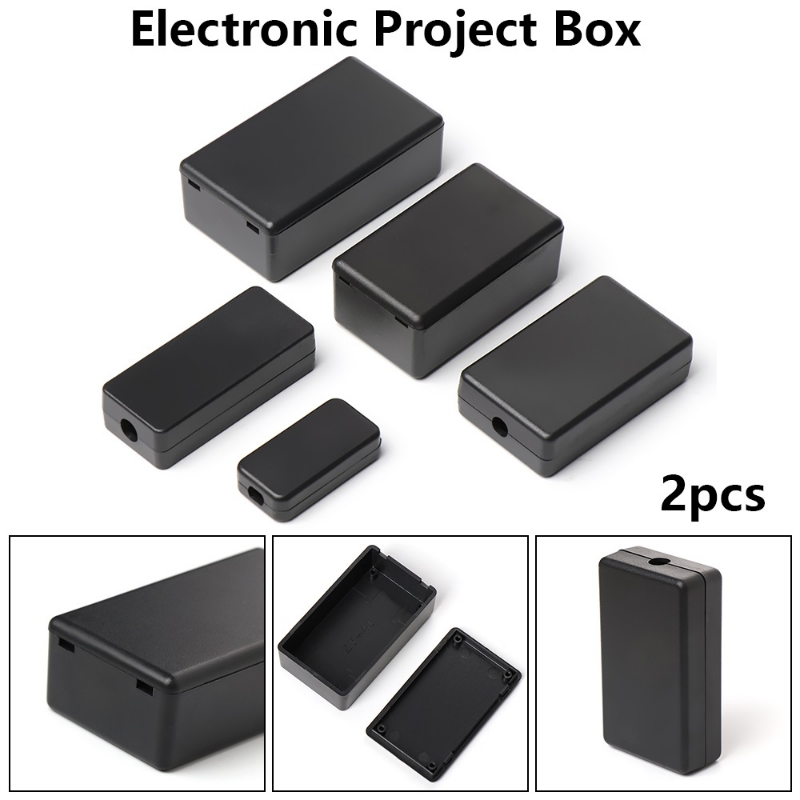2PCS 새로운 고품질 플라스틱 방수 블랙 박스 DIY - Diy Electronics Storage 리뷰 및 가격