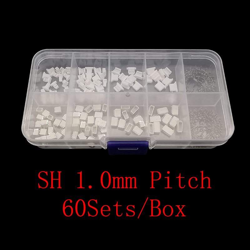 60 대/상자 JST SH 1.0mm 피치 터미널 키트 - Male Female Header Pin 리뷰 및 가격