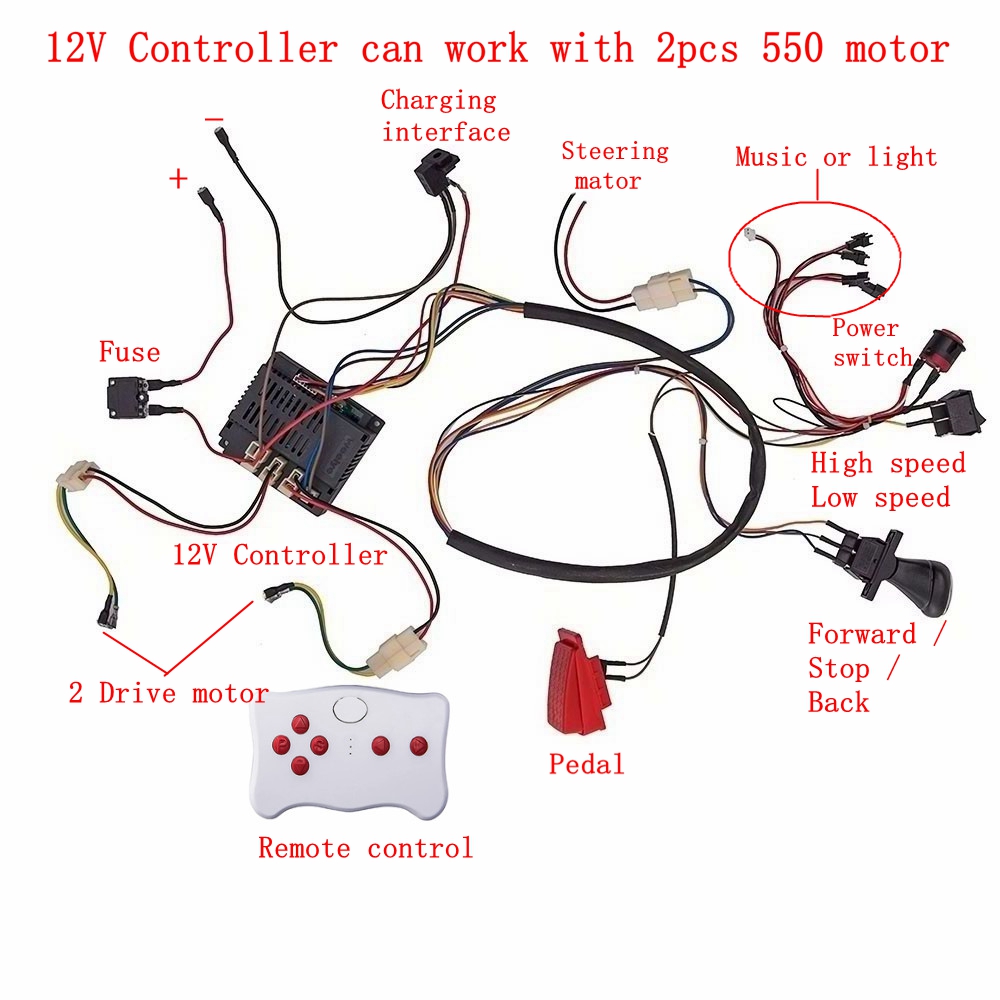 어린이 전기 자동차 DIY 개조 와이어 및 스위치 키트 - Diy Kit Elektronik 리뷰 및 가격