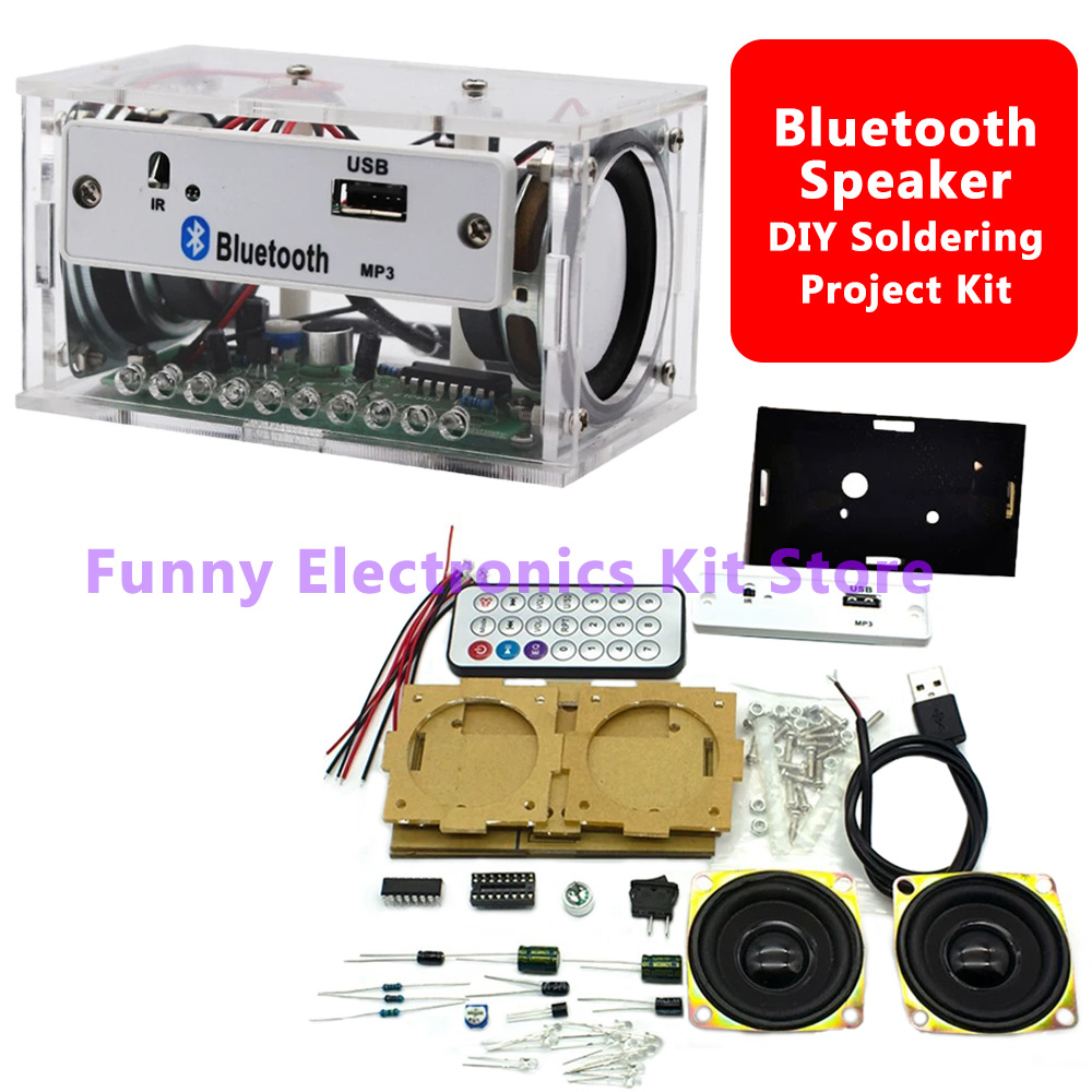 DIY 블루투스 스피커 키트 화이트 스테레오 전자 납땜 - Diy Electronics Learning Kit 리뷰 및 가격