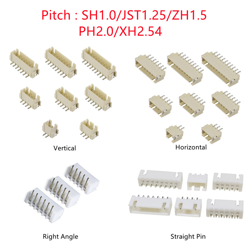 10PCS SH/JST/ZH/PH/XH 피치 1.0MM - Male Female Header Pin 리뷰 및 가격