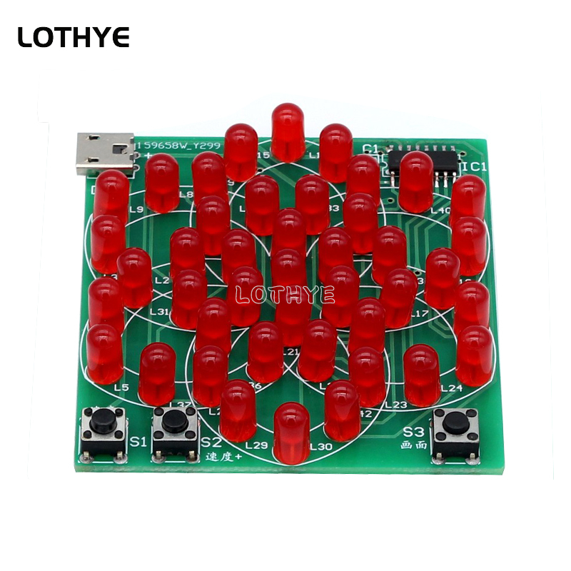 43 LED 멀티 스타일 패턴 전자 풍차 흐르는 물 조 - Diy Wearable Electronics 리뷰 및 가격