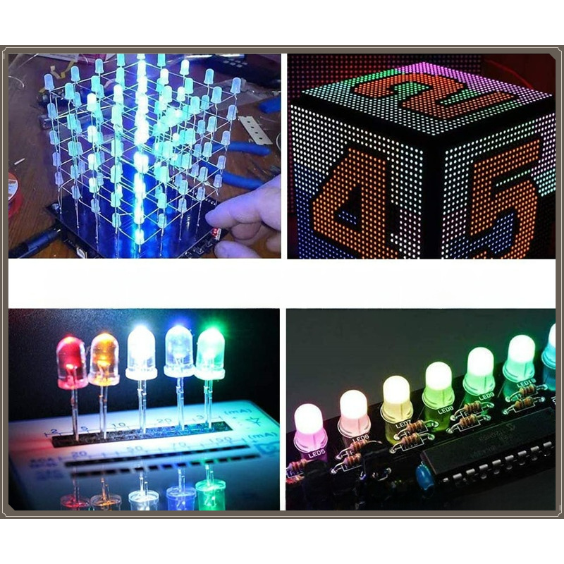 400PCS 3mm 듀얼 핀 LED 다이오드 |   다 - R/Diy Electronics 리뷰 및 가격