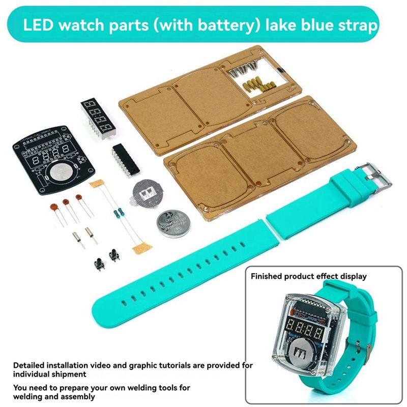 2X DIY 시계 LED 시계 전자 키트 0.28인치  - Diy Electronics Learning Kit 리뷰 및 가격
