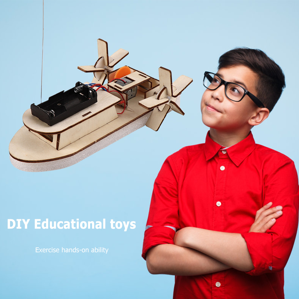 DIY 보트 모델 과학 장난감 어린이 줄기 전기 교육  - Diy Kit Elektronik 리뷰 및 가격