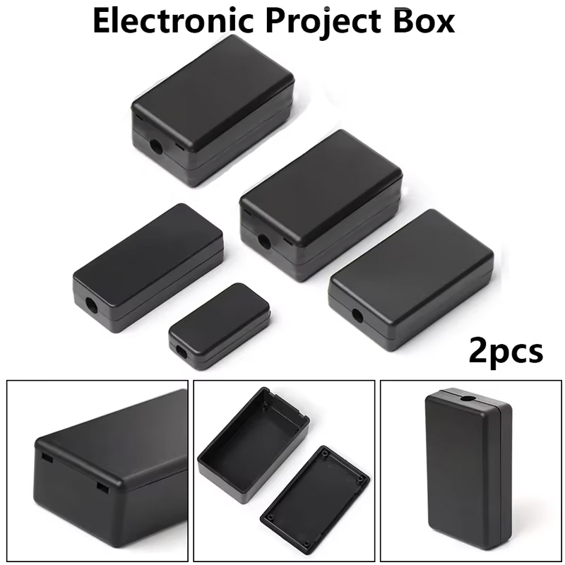 2PCS 플라스틱 방수 블랙 박스 DIY 하우징 악기  - Diy Electronics Storage 리뷰 및 가격