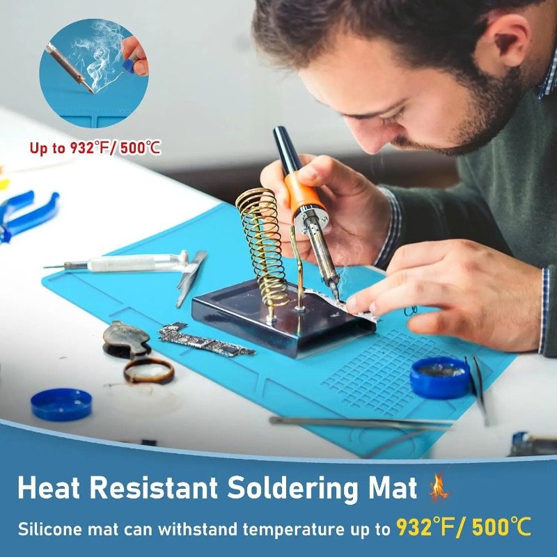 실리콘 수리 매트 단열 납땜 스테이션 패드 회로 기판  - Diy Soldering Station No Electronics 리뷰 및 가격