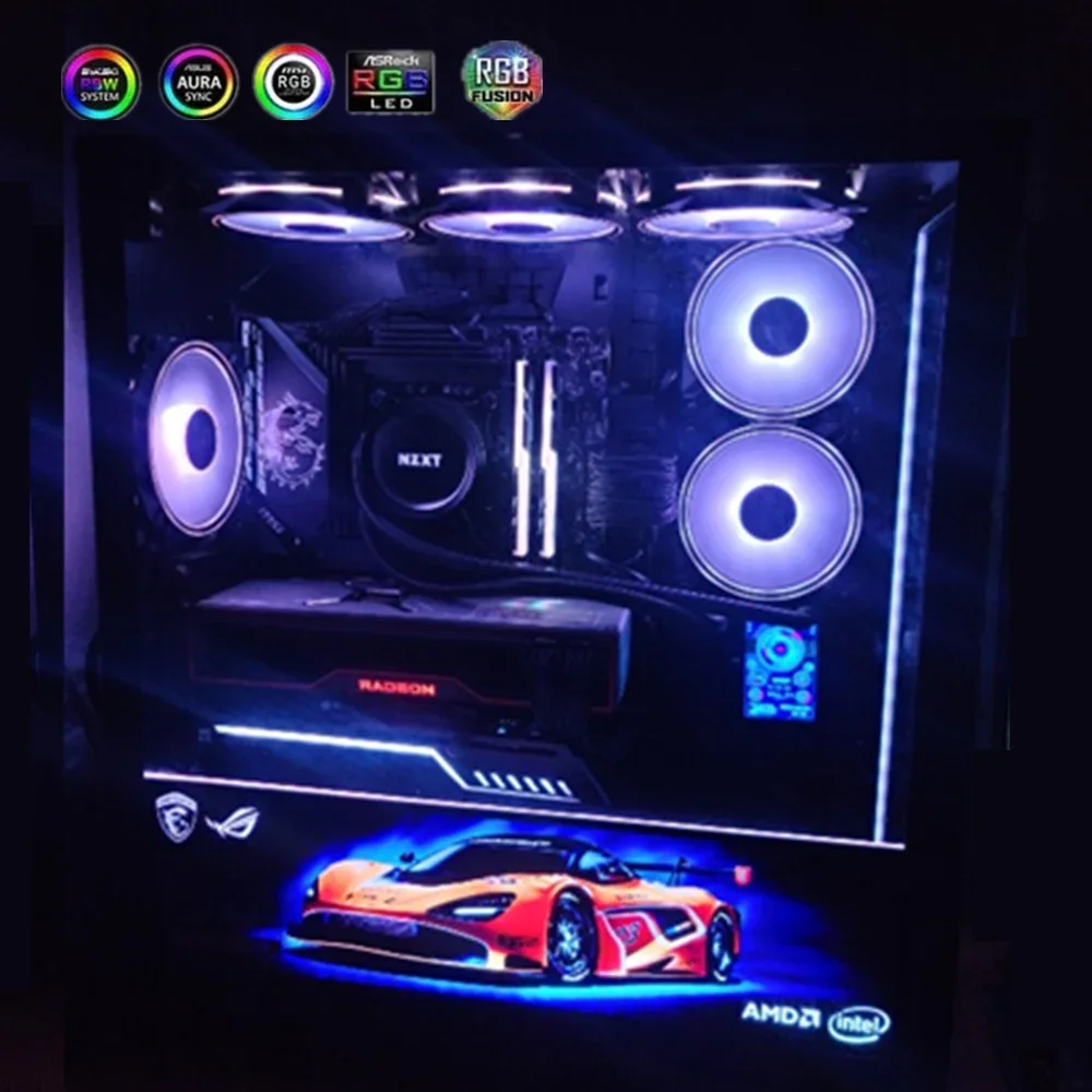 PC 케이스 장식용 DIY RGB 조명 패널, VGA  - Diy Electronics Case 리뷰 및 가격