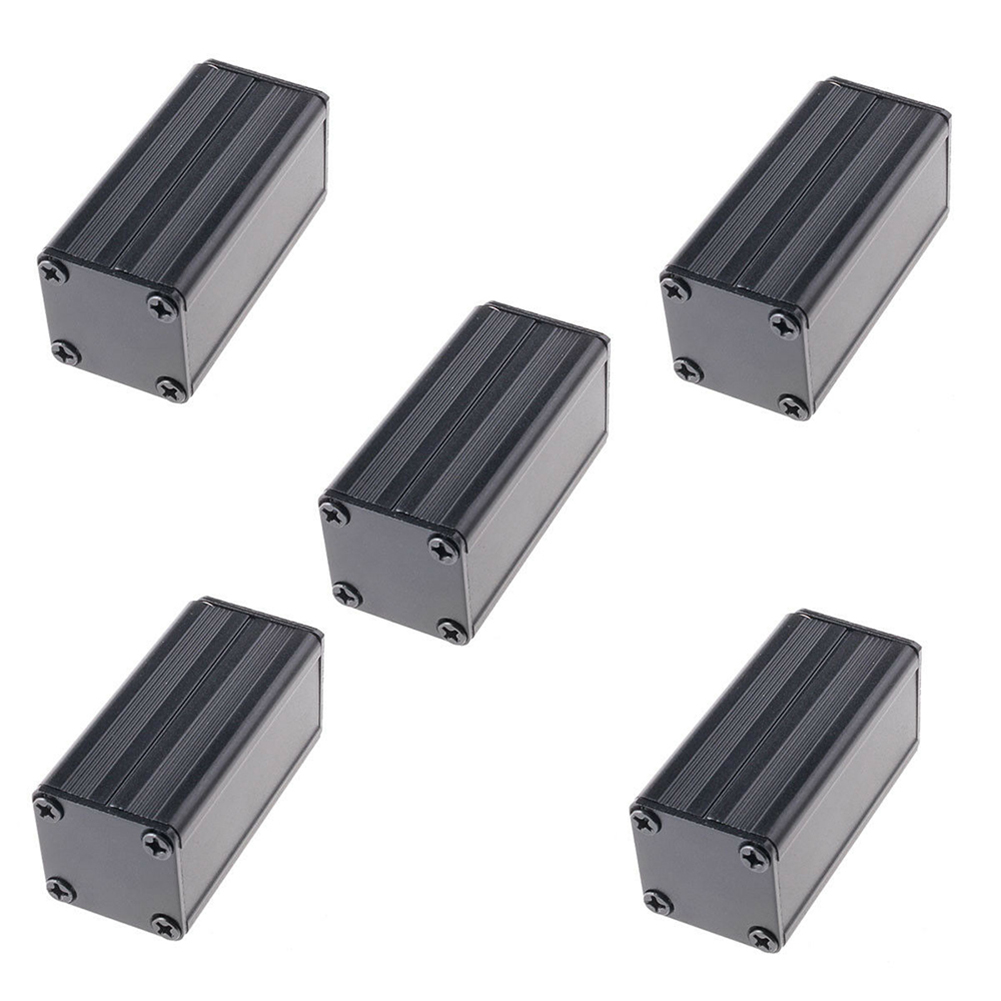 5pcs 압출 PCB 알루미늄 상자 블랙 인클로저 전자 - Diy Electronics Storage 리뷰 및 가격