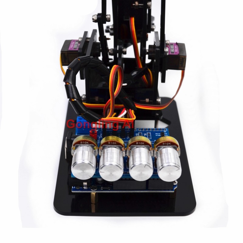 STEM 4 DOF 로봇 암 서보 SG90 기계식 암  - Diy Kit Elektronik 리뷰 및 가격