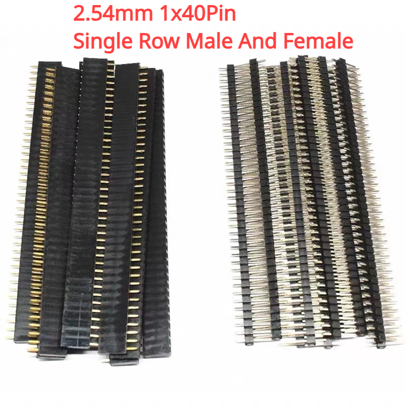 Arduino 용 10PCS 1x40Pin 2.54mm - Male Female Header Pin 리뷰 및 가격