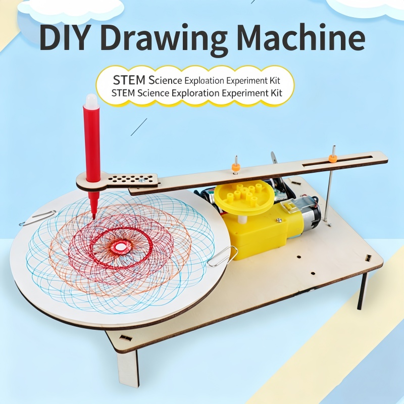 1-3Pcs DIY 나무 전기 플로터 드로잉 로봇 장난 - Diy Wearable Electronics 리뷰 및 가격