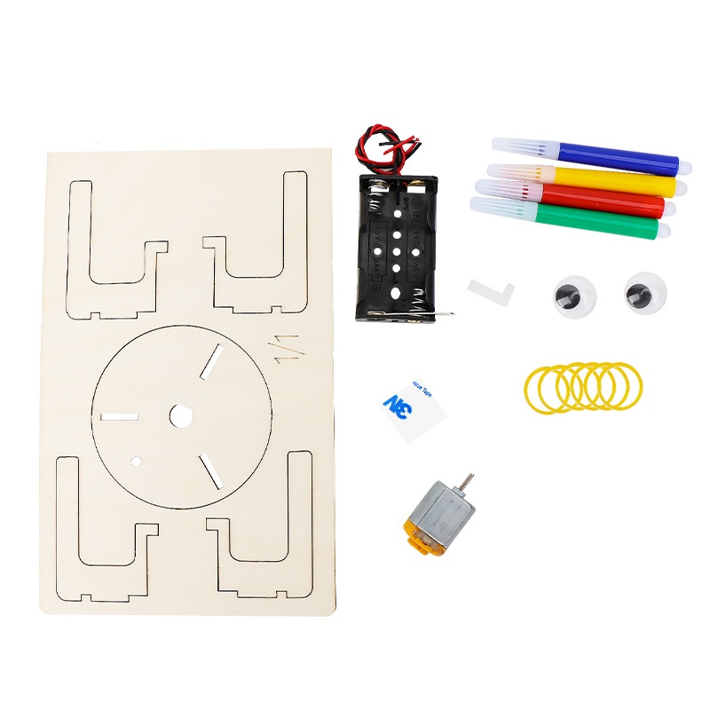 DIY 전기 진동 그래피티 로봇 STEM 과학 실험 장 - Diy Kit Elektronik 리뷰 및 가격