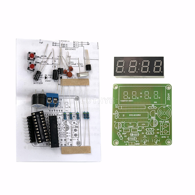 DIY 전자 키트 LED 4 디지털 튜브 시계 4 자리 - Diy Electronics Youtube 리뷰 및 가격