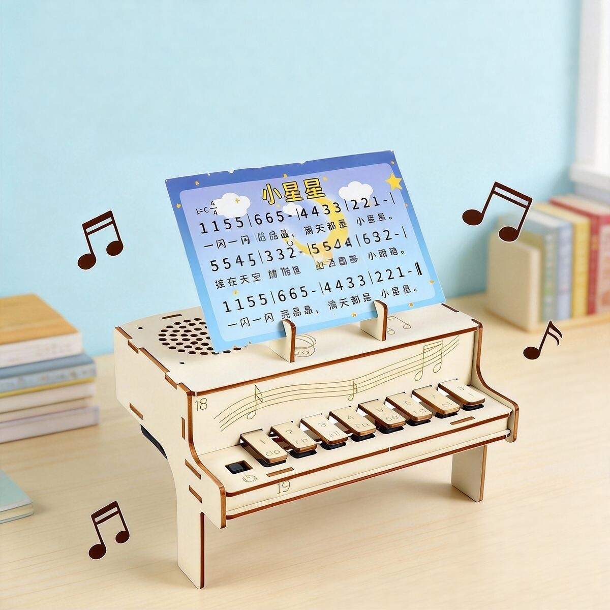 DIY 나무 전자 피아노 모델 STEM 조립 키트 물리 - Diy Electronics Learning Kit 리뷰 및 가격