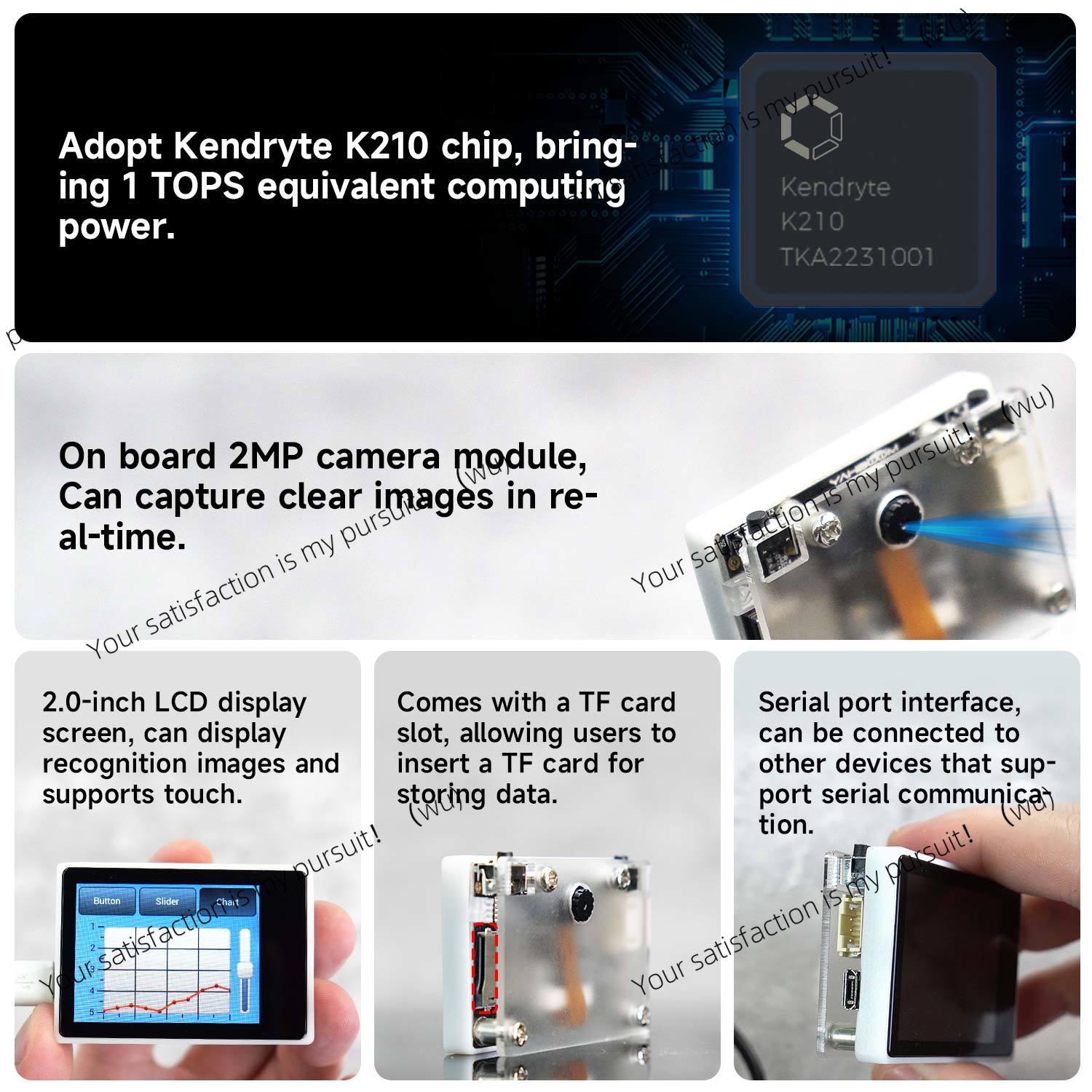 딥 러닝 AI 기술을 위한 브래킷이 있는 K210 시각 - Diy Electronics Learning Kit 리뷰 및 가격