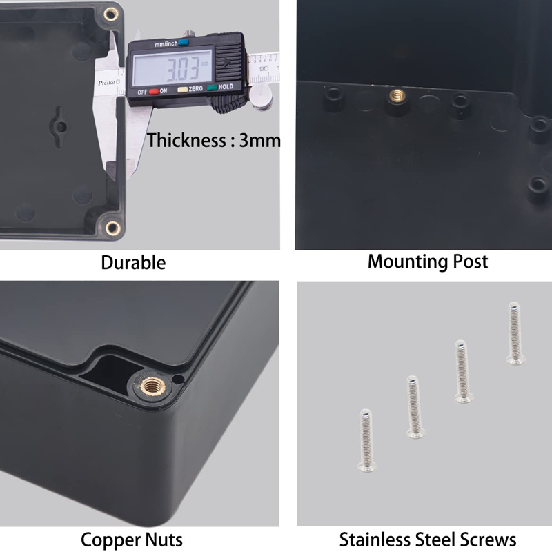 방수 정션 박스, ABS 플라스틱 전기 프로젝트 박스, - Diy Electronics Storage 리뷰 및 가격